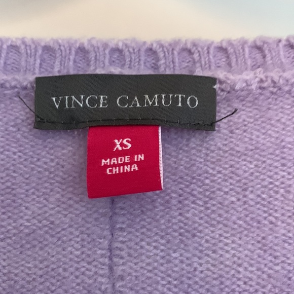Vince Camuto lilac x-small sweater. Loose fitting, drop shoulder. New. - Picture 2 of 3